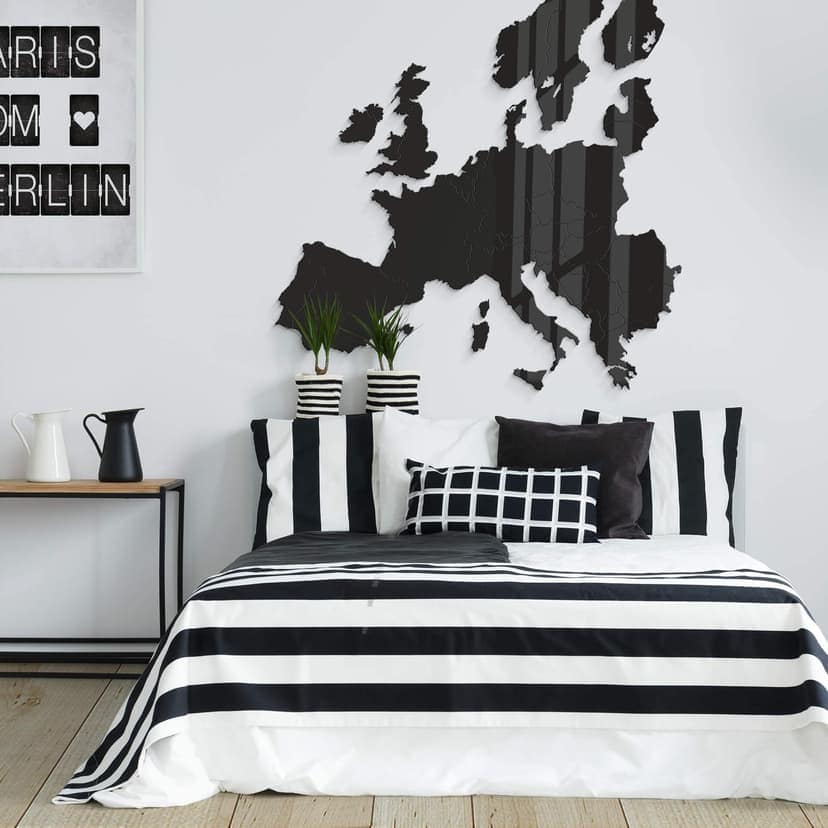 Akryl dekorationskarta Europa