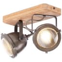 Spotbalken Dilara 2 Braun, 5W, 18 x 27 cm, Holz Strahler