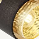 Spotrohr Ilsa 1 Gold, 28W, 16,9 x 50,3 cm, Metall Lampe