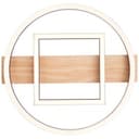 Deckenleuchte Leopold 3 Braun, 24W, 5,5 x 39 cm, Holz Moderne led-deckenleuchte