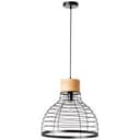 Pendelleuchte Annelie 6 Braun, 52W, 135 x 47 cm, Holz Pendellampe