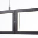 Pendelleuchte Mats 4 Schwarz, 34W, 120 x 80,5 cm, Kunststoff Pendellampe