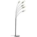 Stehleuchte Hilla 2 Grau, 25W, 200 x 73 cm, Metall Bogenlampe