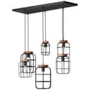 Pendelleuchte Inga 13 Braun, 52W, 130 x 110 cm, Holz Pendellampe