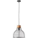 Pendelleuchte Annelie 3 Braun, 52W, 135 x 35 cm, Holz Pendellampe