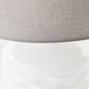 Tischleuchte Jasper 1 Grau, 40W, 42 x 25 cm, Textil Tischleuchte