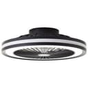 Deckenleuchte Malea Schwarz, 40W, 13,7 x 46,6 cm, Kunststoff Deckenventilator mit led-licht