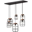 Pendelleuchte Inga 13 Braun, 52W, 130 x 110 cm, Holz Pendellampe