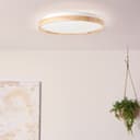 Deckenleuchte Alea 2 Beige, 32W, 7,5 x 49,5 cm, Holz Deckenlampe