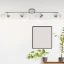 Spotrohr Caspar 2 Metallic, 40W, 19 x 94 cm, Glas Strahler