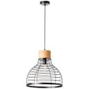Pendelleuchte Annelie 6 Braun, 52W, 135 x 47 cm, Holz Pendellampe