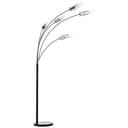 Stehleuchte Hilla 2 Grau, 25W, 200 x 73 cm, Metall Bogenlampe