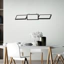 Pendelleuchte Mats 4 Schwarz, 34W, 120 x 80,5 cm, Kunststoff Pendellampe