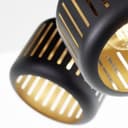 Spotrondell Silvio 2 Gold, 28W, 17,5 x 37 cm, Metall Industrielle deckenleuchte