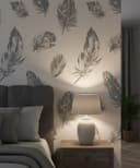Icke-vävd tapet slät modern i beige 