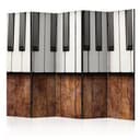 Paravent Raumteiler - Chopin in Mahagoni, 3-teilig