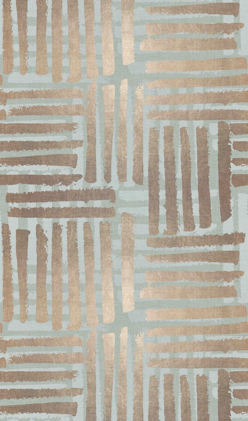 Fototapet Grafiskt randmönster i beige och salviagrönt Modern 2,7 x 1,59 m