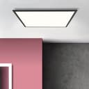 Deckenleuchte Constantin 9 Schwarz, 40W, 5 x 59,5 cm, Kunststoff Led panel