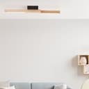 Deckenleuchte Anabelle 1 Braun, 14W, 62 x 6,5 cm, Holz LED-Lampe