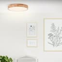 Wand- und Deckenleuchte Niklas 4 Braun, 22W, 8 x 39 cm, Holz Innenleuchte