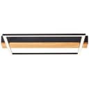 Deckenleuchte Layla 2 Braun, 24W, 4,6 x 40 cm, Holz Lampe