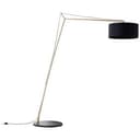 Bogenstandleuchte Alisa 2 Gold, 10W, 192,5 x 160 cm, Textil Lampe