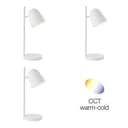 Tischleuchte Lotta Weiss, 5W, 41,2 x 15 cm, Kunststoff Nachttischlampe