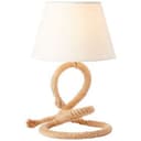 Tischleuchte Milan 1 Braun, 40W, 40 x 25 cm, Textil Innenleuchte