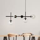 Pendelleuchte Amina 3 Grau, 25W, 147,5 x 93,3 cm, Metall Deckenlampe