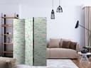Paravent Raumteiler -  Grüne Wellen, 3-teilig