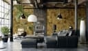 Fototapet med motiv rostlook i ockra och brunt industriellt 3,4 x 2,65 m