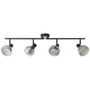 Spotrohr Max Schwarz, 18W, 19,5 x 89 cm, Glas Strahler