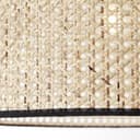 Bogenstandleuchte Toni 7 Beige, 42W, 200 x 160 cm, Rattan Innenleuchte