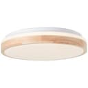 Deckenleuchte Cleo Beige, 24W, 9 x 39 cm, Holz Lampe