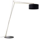 Bogenstandleuchte Alisa 2 Gold, 10W, 192,5 x 160 cm, Textil Lampe