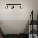 Spotbalken Joris 1 Braun, 104W, 15,3 x 42 cm, Metall Spotbalken