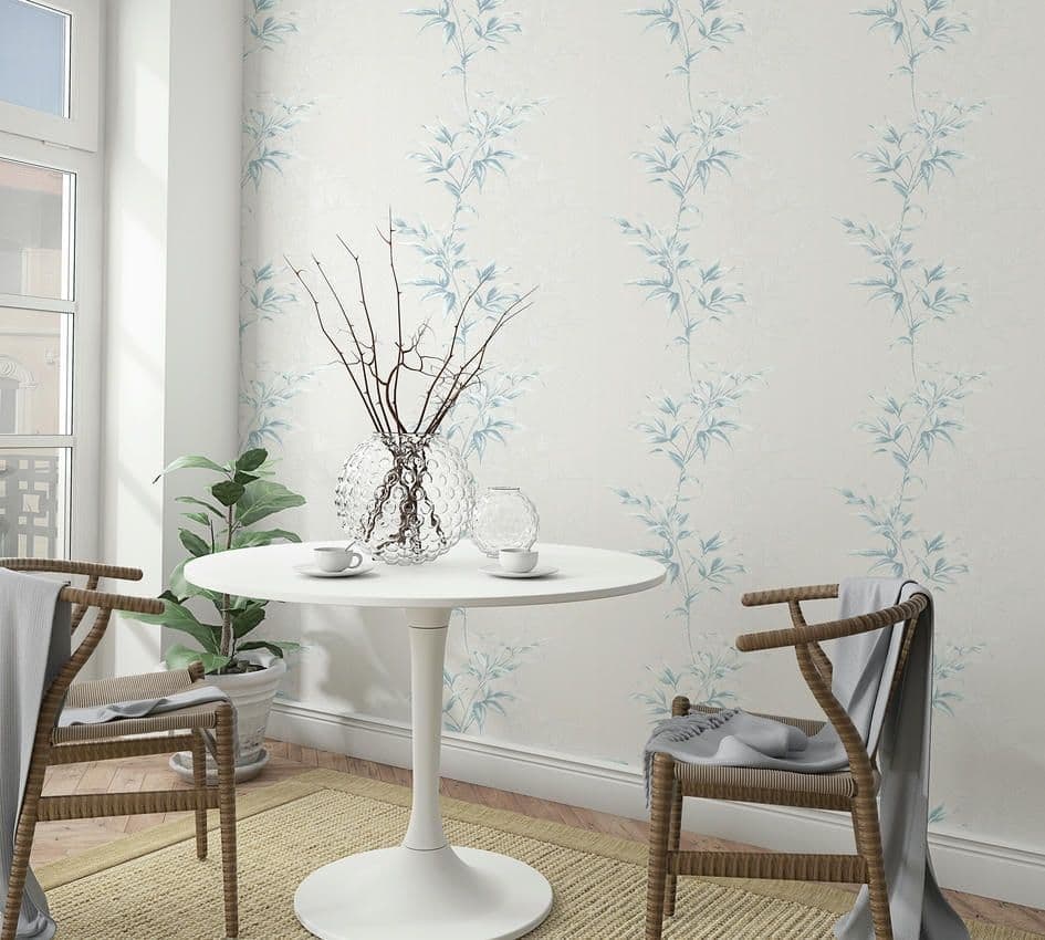 Icke-vävd tapet Floral Modern i Greige 