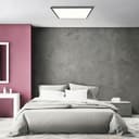 Deckenleuchte Constantin 9 Schwarz, 40W, 5 x 59,5 cm, Kunststoff Led panel