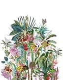 Fototapet med motiv Tropisk botanisk blandning med exotiska växter 3,4 x 2,65 m