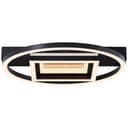 Deckenleuchte Marlies 2 Schwarz, 30W, 6 x 37 cm, Metall Glitzereffekt