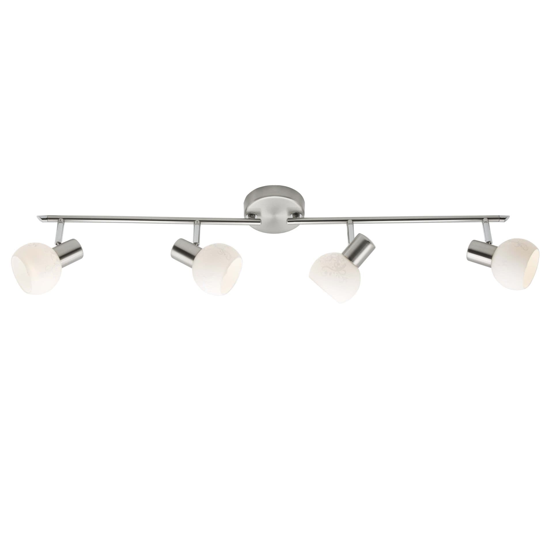 Spotrohr Caspar 2 Metallic, 40W, 19 x 94 cm, Glas Strahler