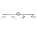 Spotrohr Caspar 2 Metallic, 40W, 19 x 94 cm, Glas Strahler