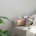 Småmönstrad tapet gråvit - non-woven tapet lantgård A.S. Création - matt ljus strukturerad