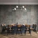 Fototapet betongplattor patchwork i grått beige modernt 2,7 x 1,59 m