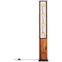 Stehleuchte Daniel 4 Braun, 42W, 125,5 x 20 cm, Holz Stehlampe