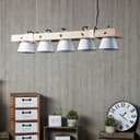 Pendelleuchte Maria 8 Beige, 10W, 115 x 95 cm, Holz Pendelleuchte