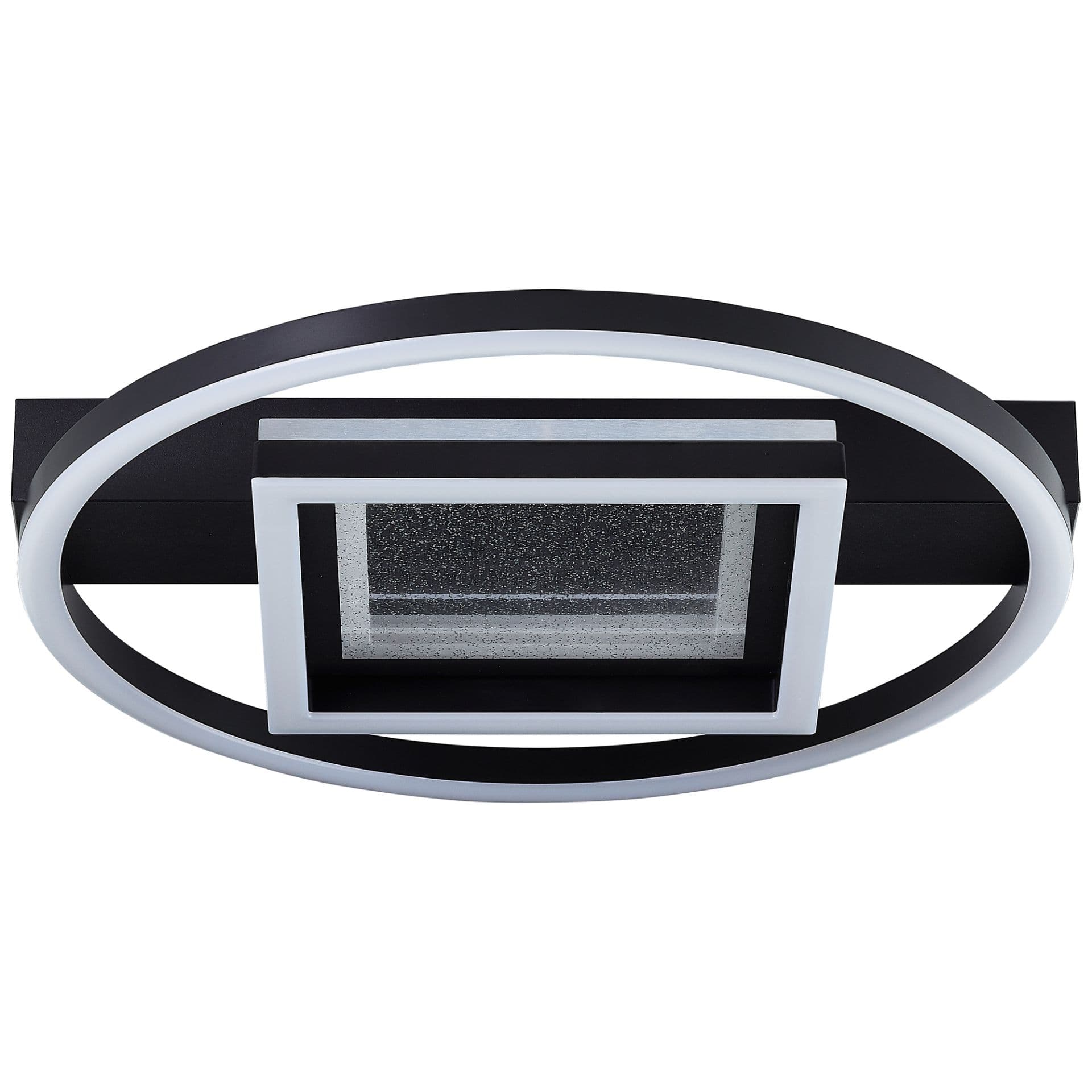 Deckenleuchte Marlies 2 Schwarz, 30W, 6 x 37 cm, Metall Glitzereffekt