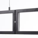 Pendelleuchte Mats 4 Schwarz, 34W, 120 x 80,5 cm, Kunststoff Pendellampe