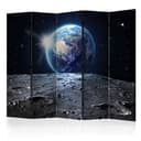 Paravent Raumteiler -  Blick auf den Blauen Planeten, 3-teilig