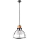 Pendelleuchte Annelie 3 Braun, 52W, 135 x 35 cm, Holz Pendellampe
